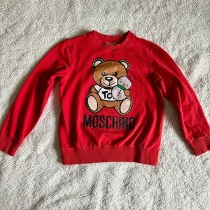 Moschino Teen Sweater In Red Size Girls 10